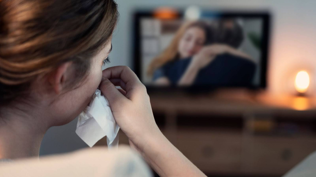 Woman with tissue | Movies to make you cry